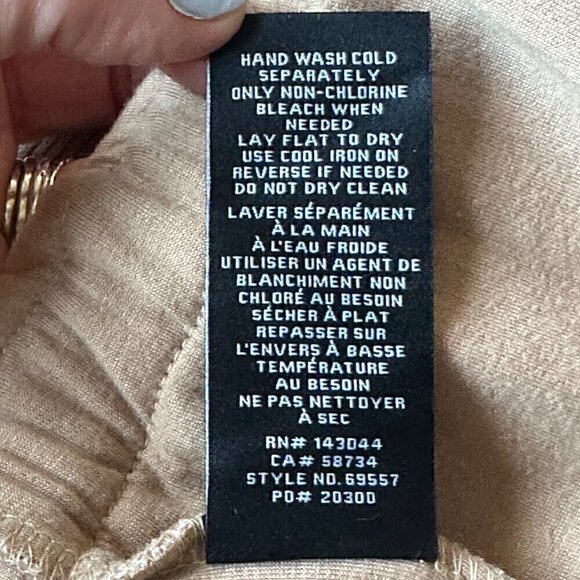 NWOT - 7 For All Mankind Tie Waist Open Cardigan in Tan & Toasted Oatmeal - Sz:S - Picture 10 of 10